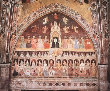  i - Triumph von St Thomas und Allegorie der Wissenschaften Quattrocento Maler Andrea da Firenze